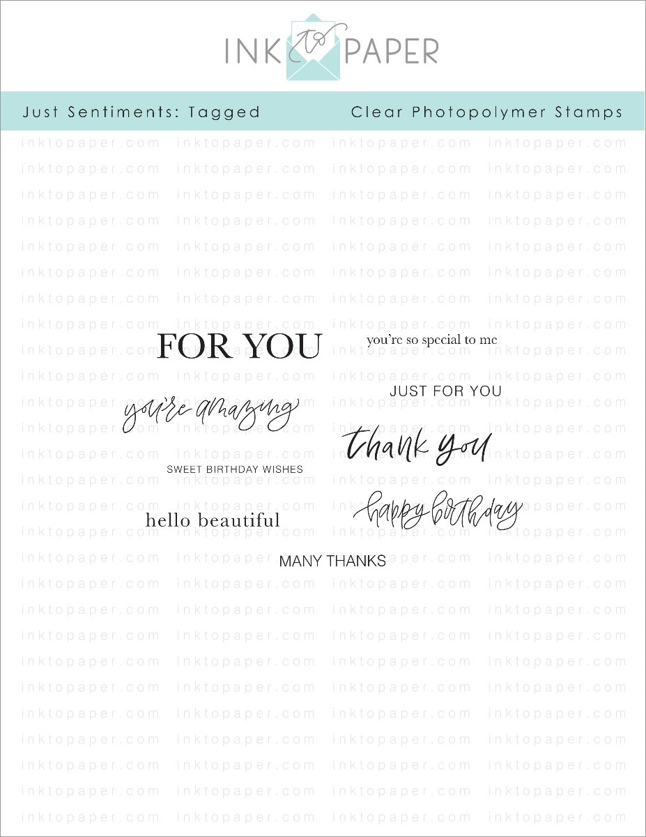 Just Sentiments: Tagged Mini Stamp Set