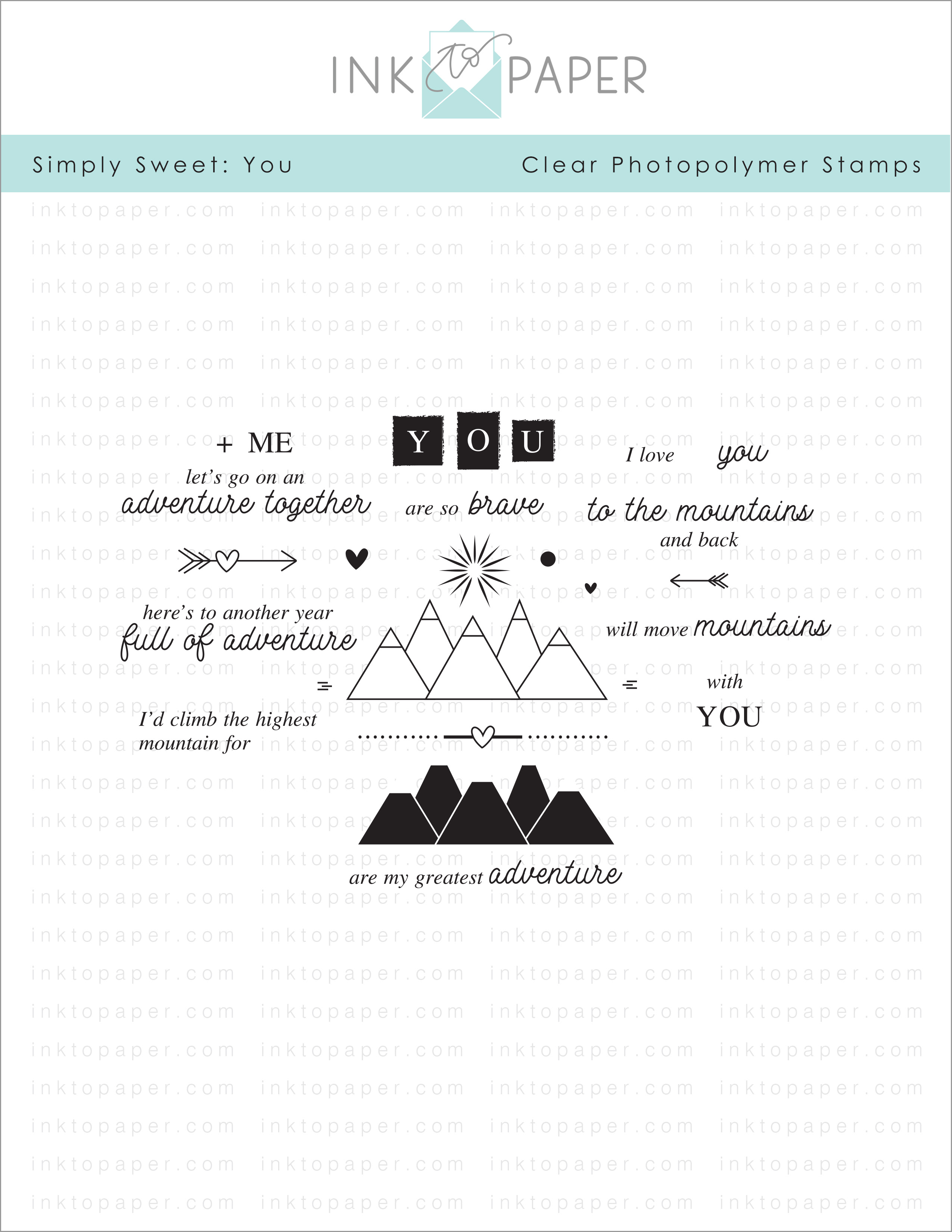 Simply Sweet: You Stamp Set