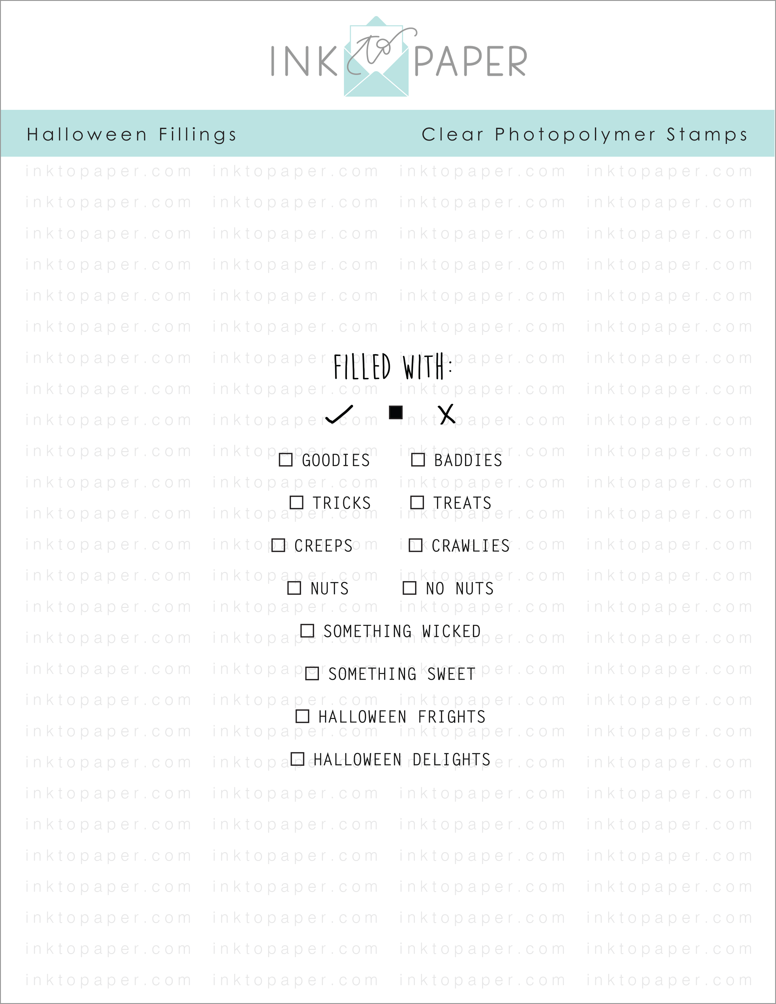 Halloween Fillings Mini Stamp Set