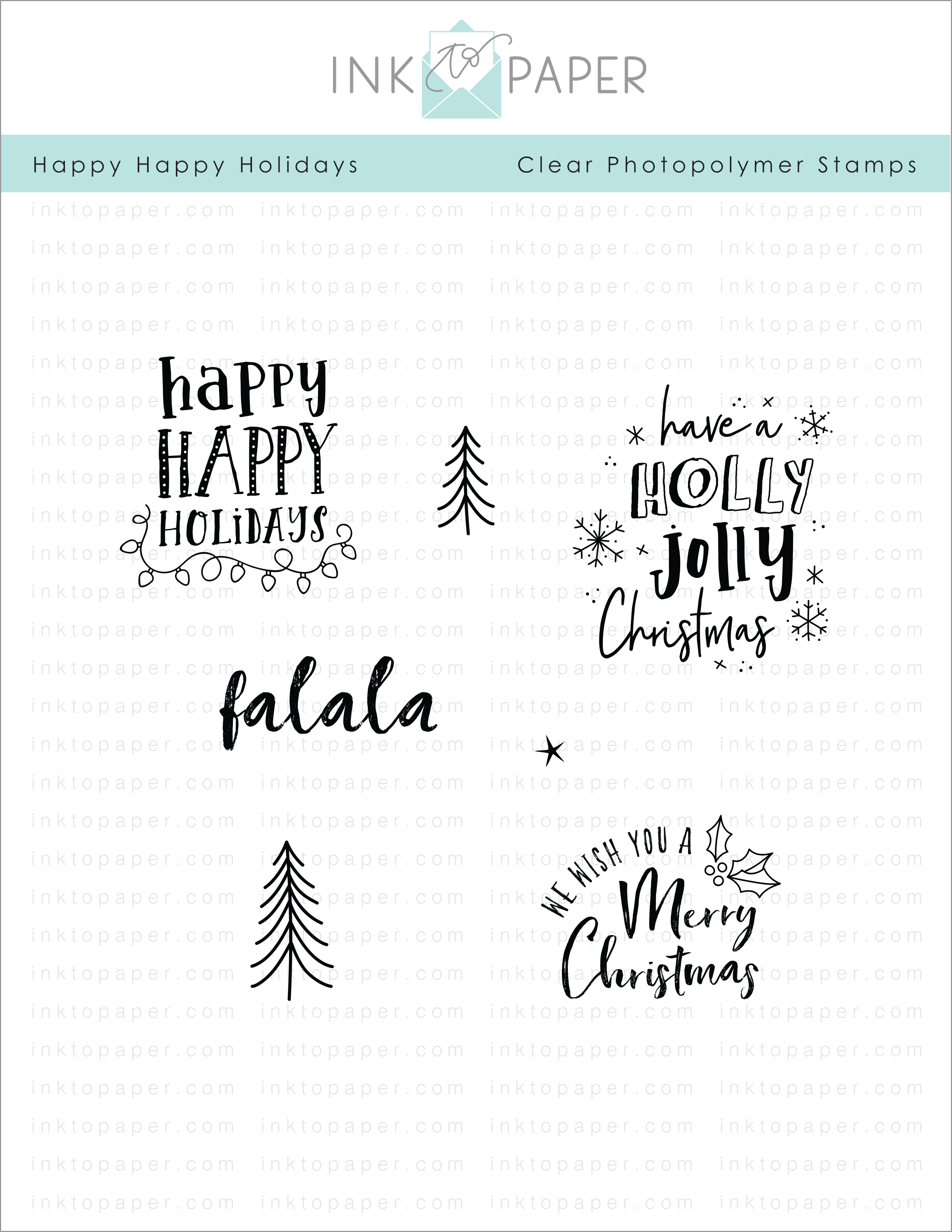 Happy Happy Holidays Stamp Set