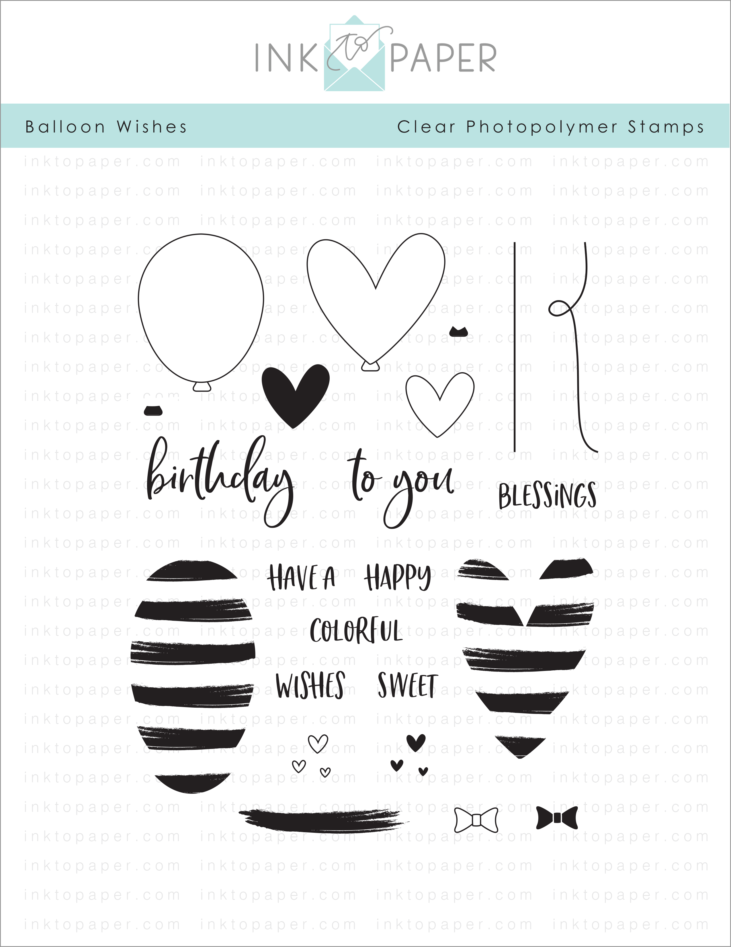 Balloon Wishes Stamp Set