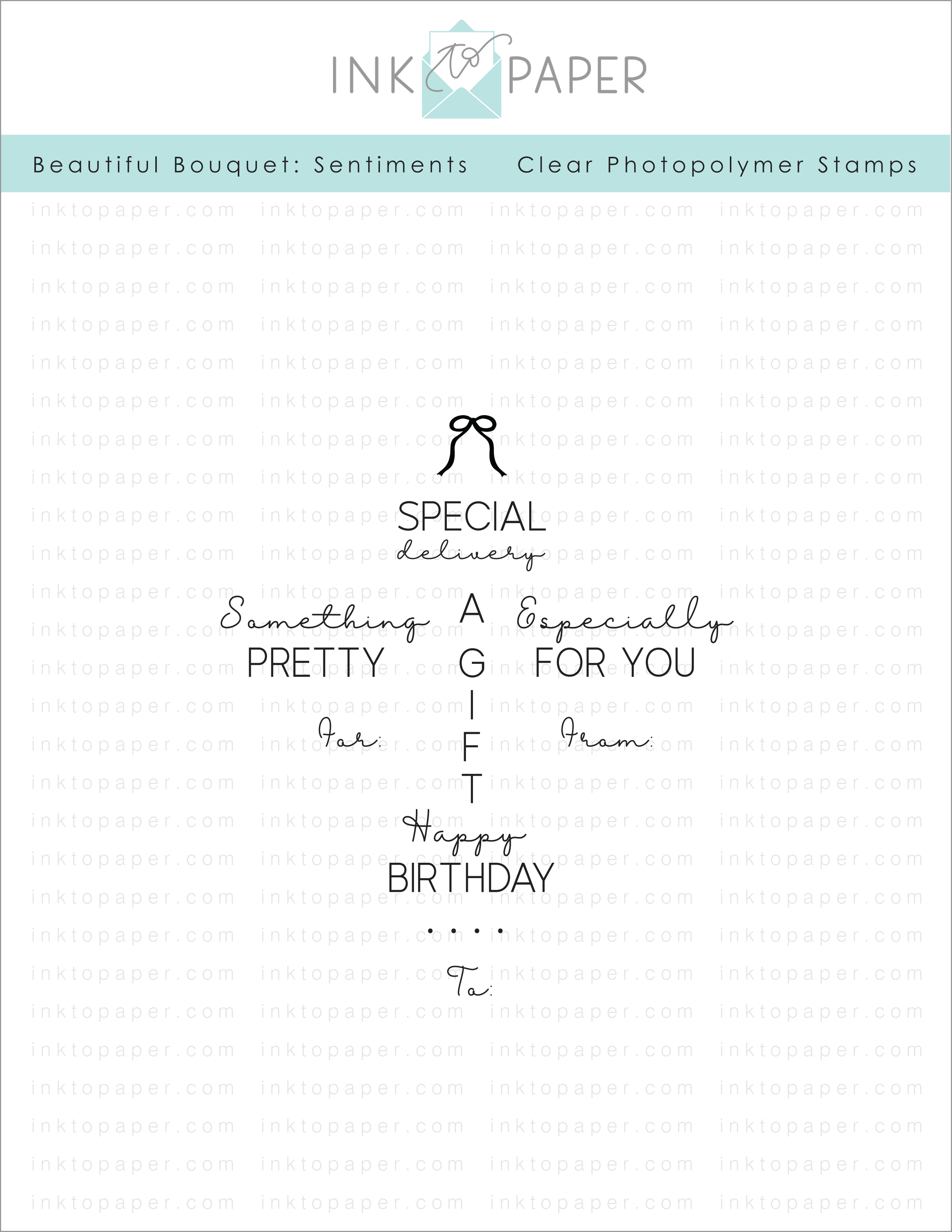 Beautiful Bouquet: Sentiments Mini Stamp Set