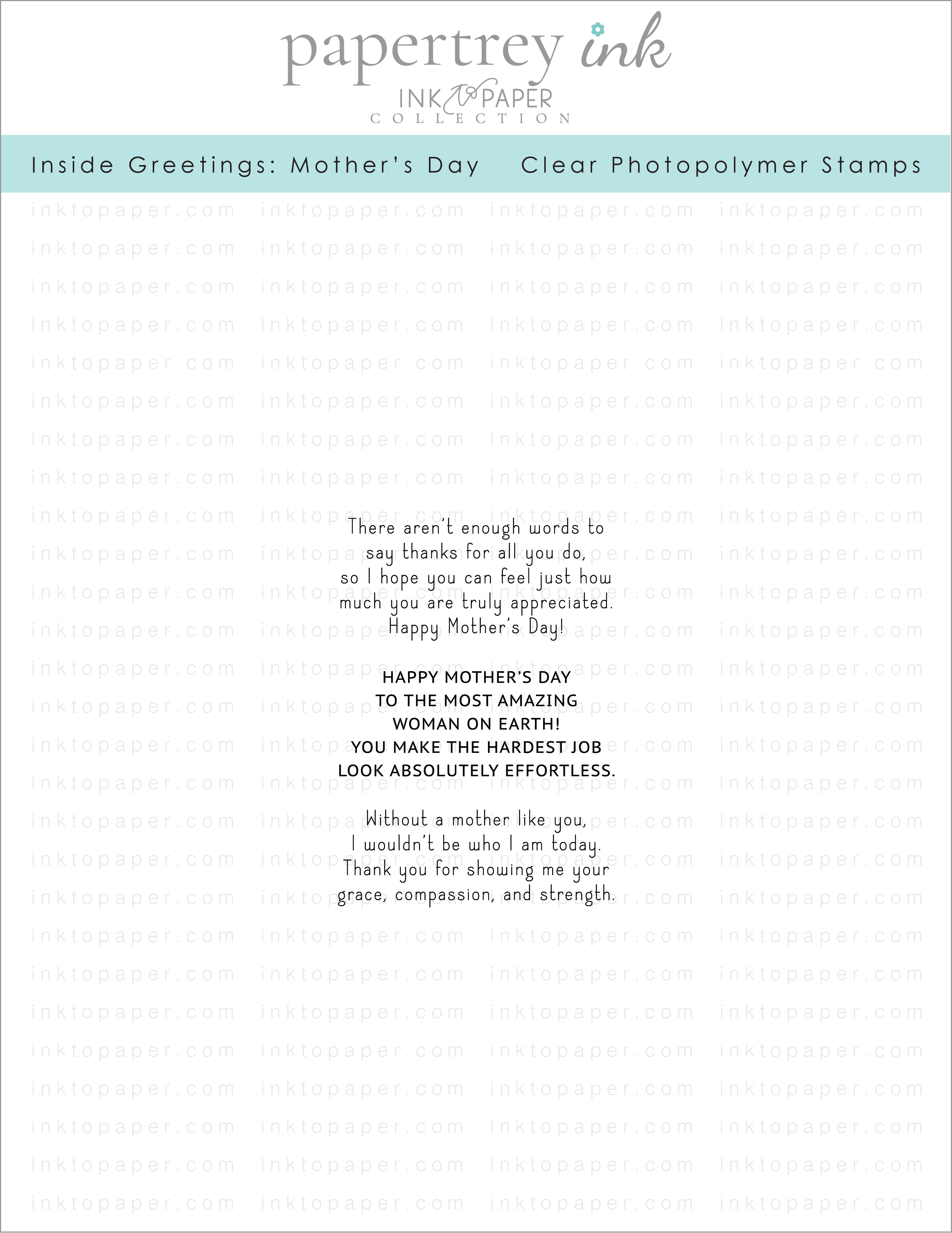 Inside Greetings: Mother's Day Mini Stamp Set