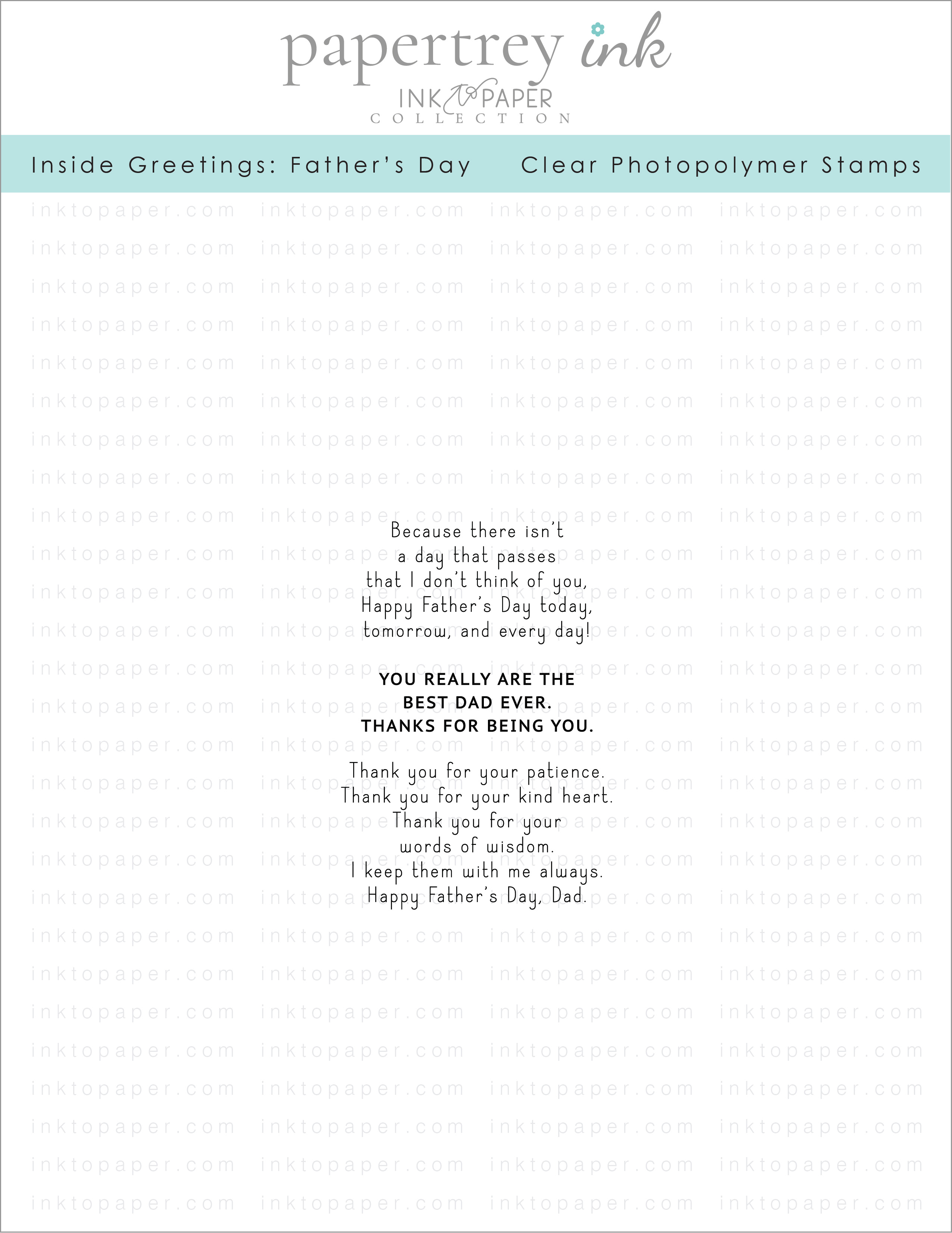 Inside Greetings: Father's Day Mini Stamp Set