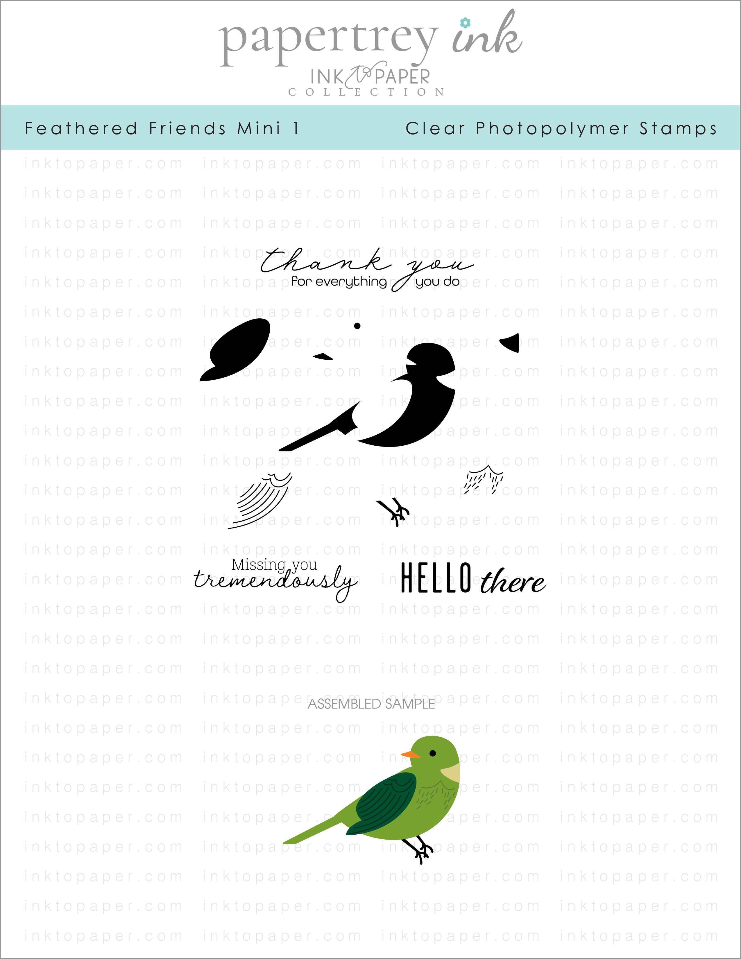 Feathered Friends Mini 1 Mini Stamp Set
