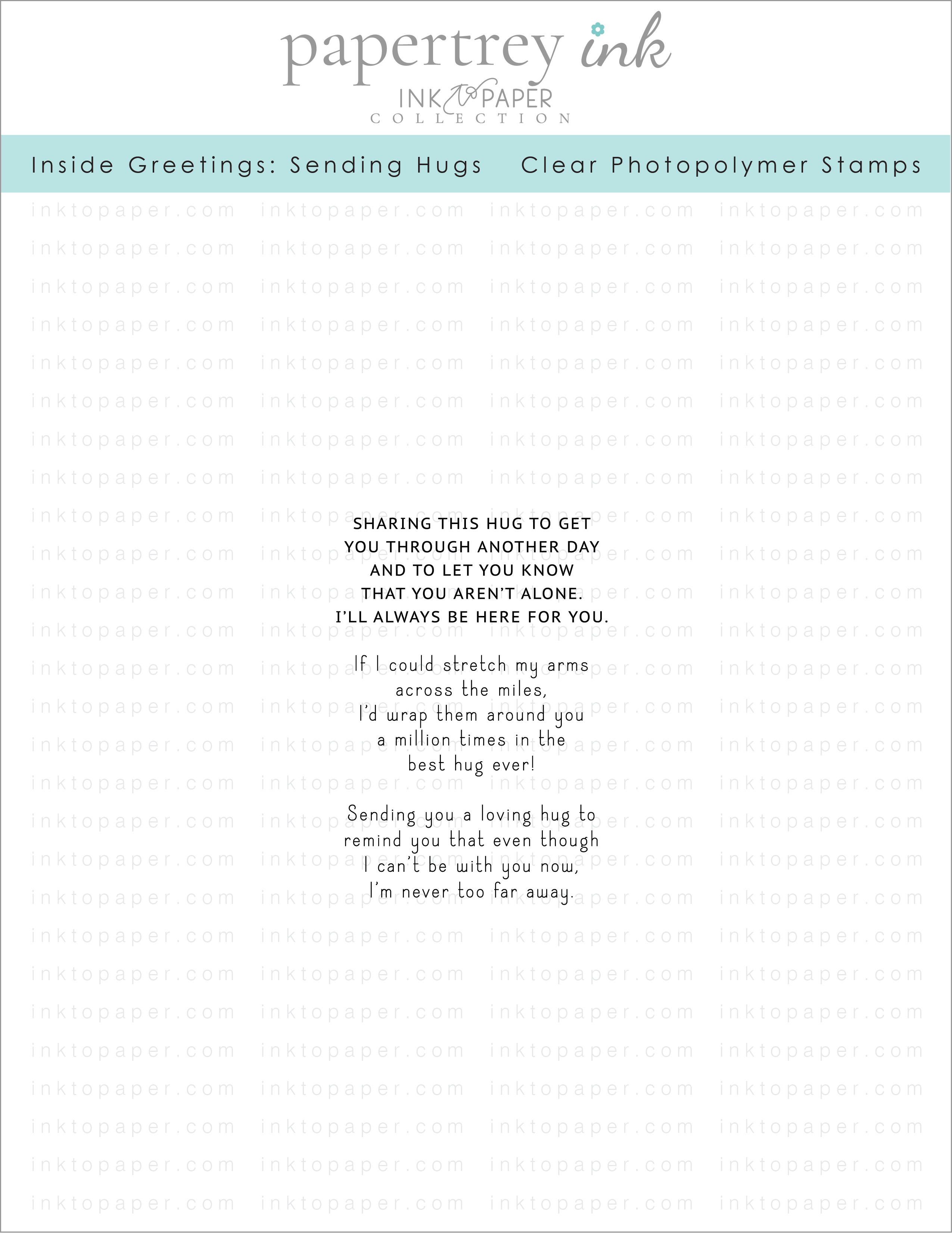Inside Greetings: Sending Hugs Mini Stamp Set