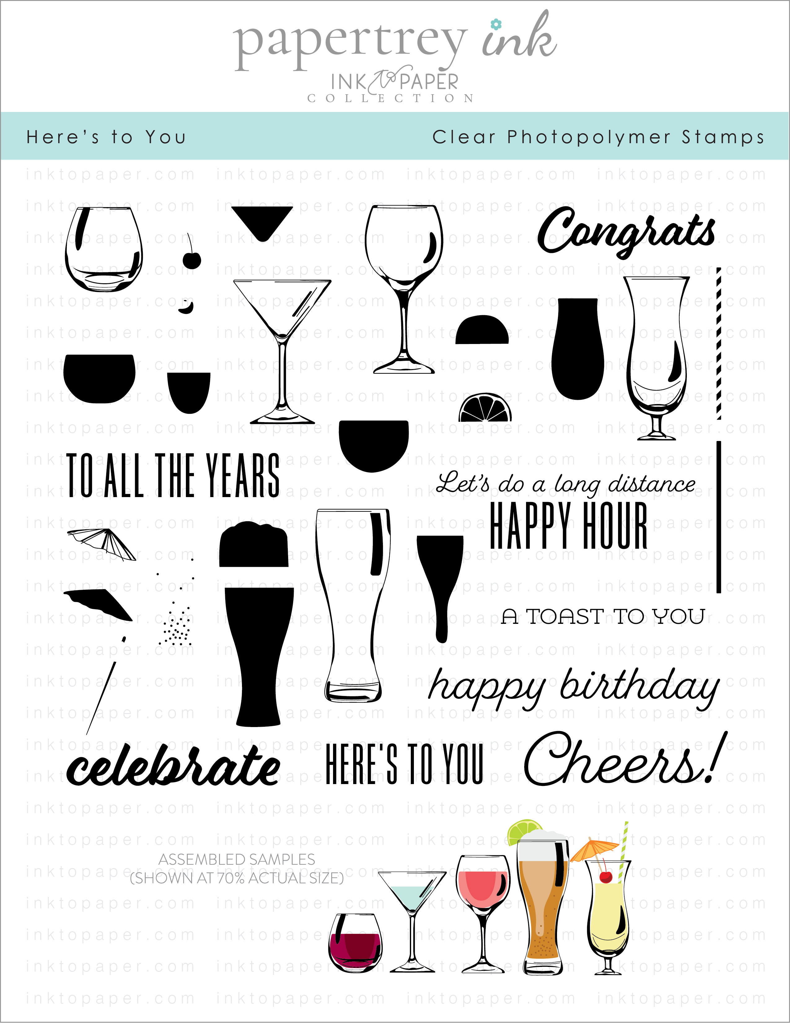 Here's to You Stamp Set