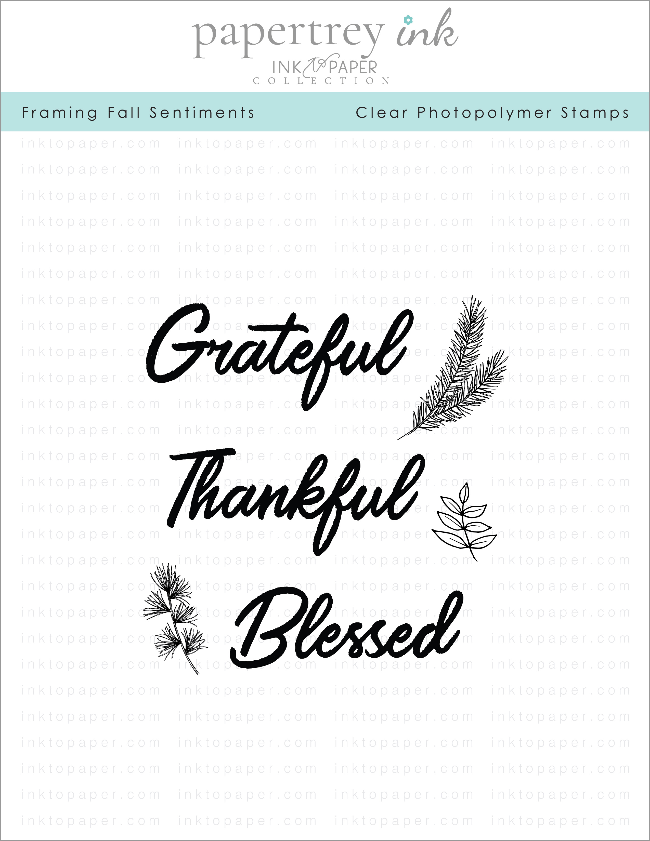 Framing Fall Sentiments Stamp Set