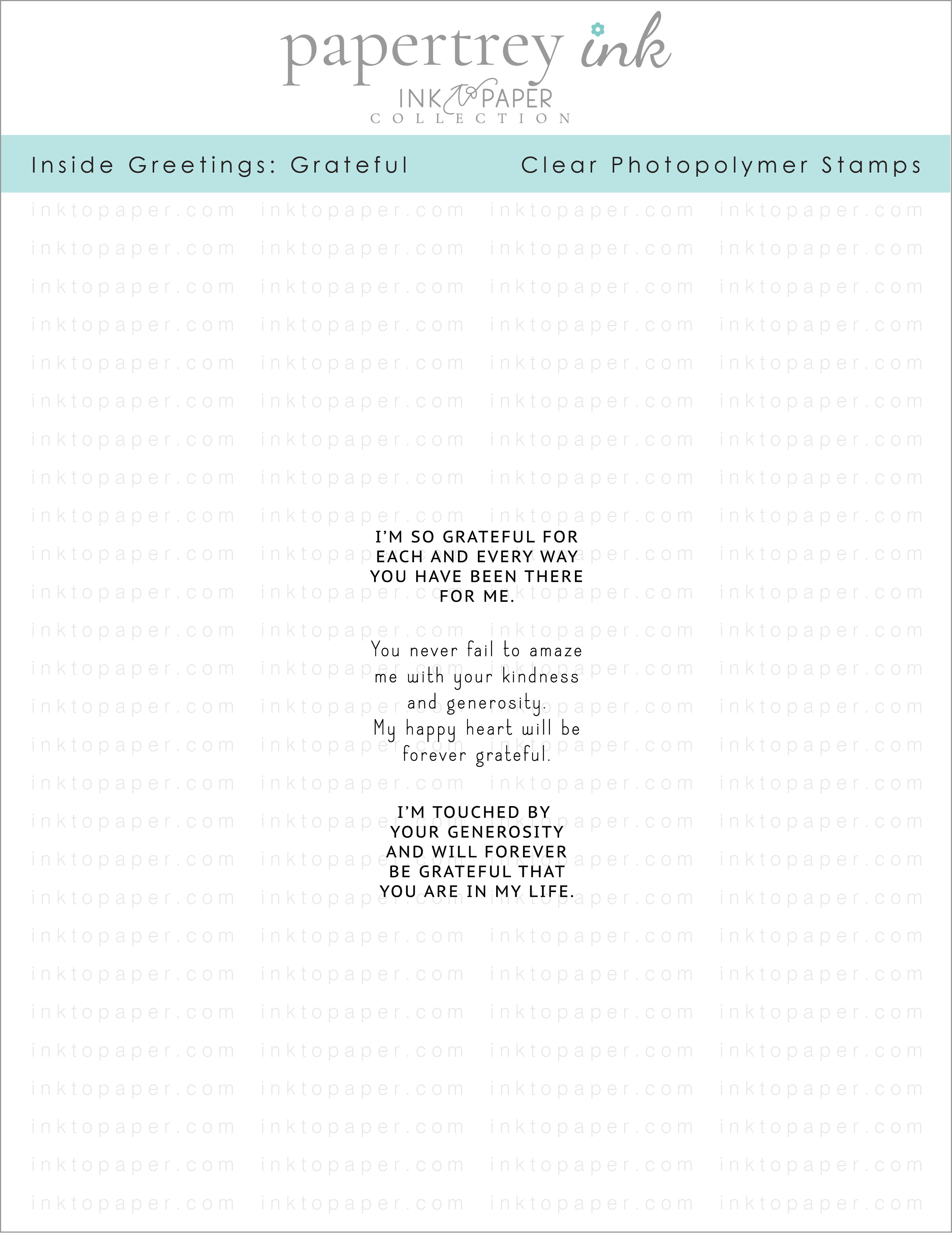 Inside Greetings: Grateful Mini Stamp Set