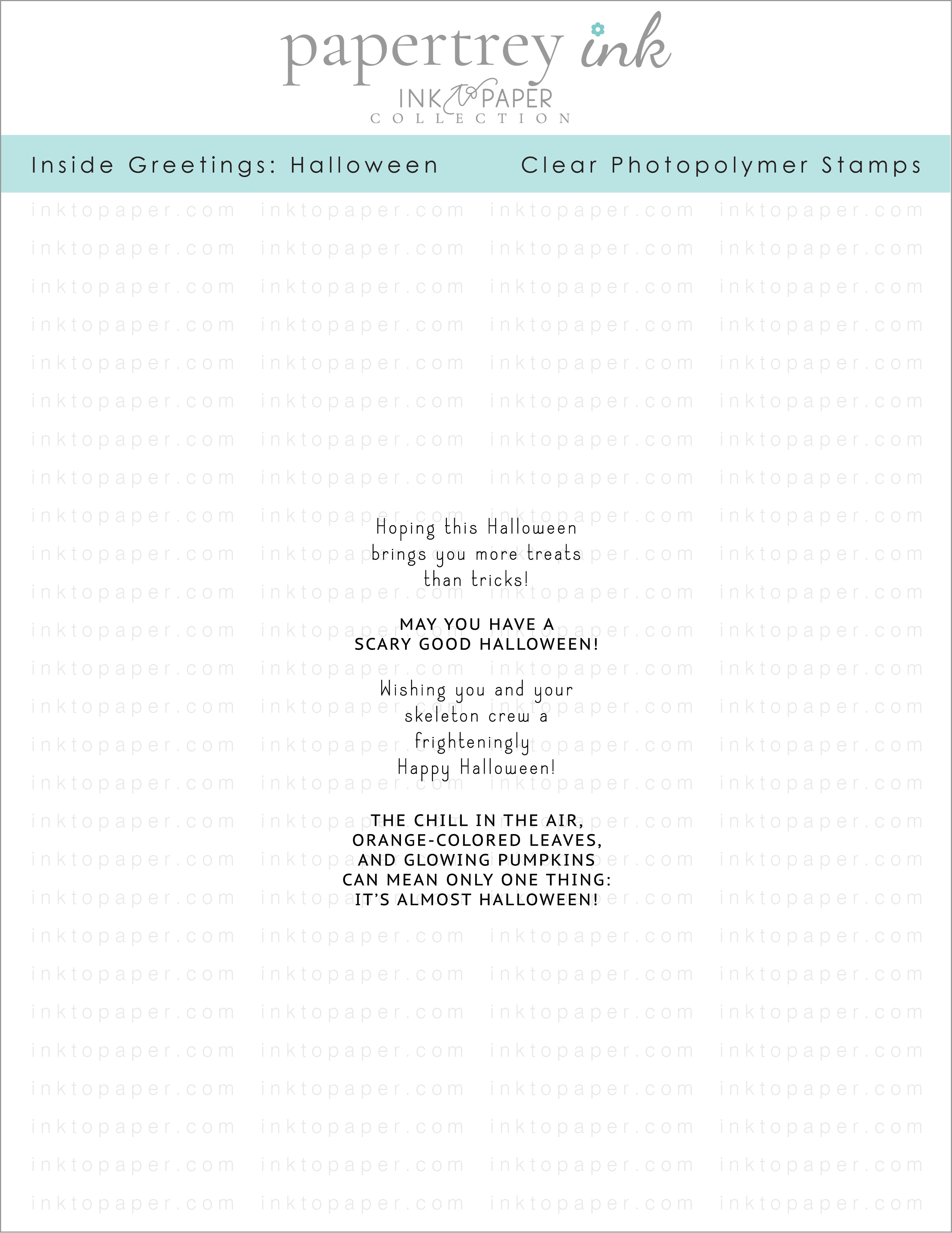 Inside Greetings: Halloween Mini Stamp Set