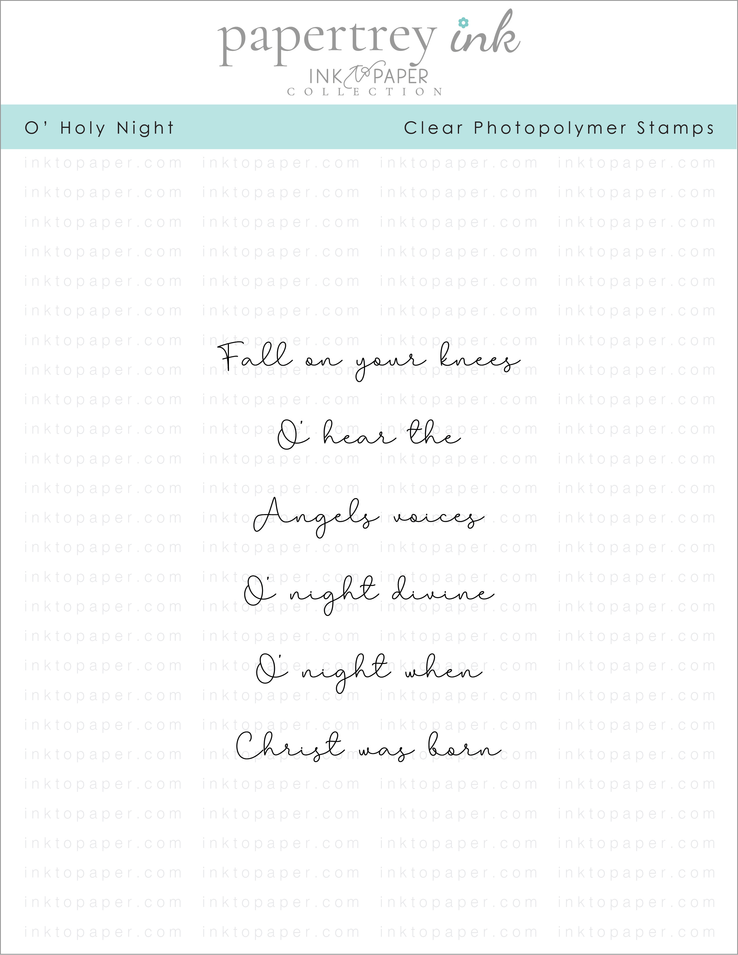 O' Holy Night Stamp Set