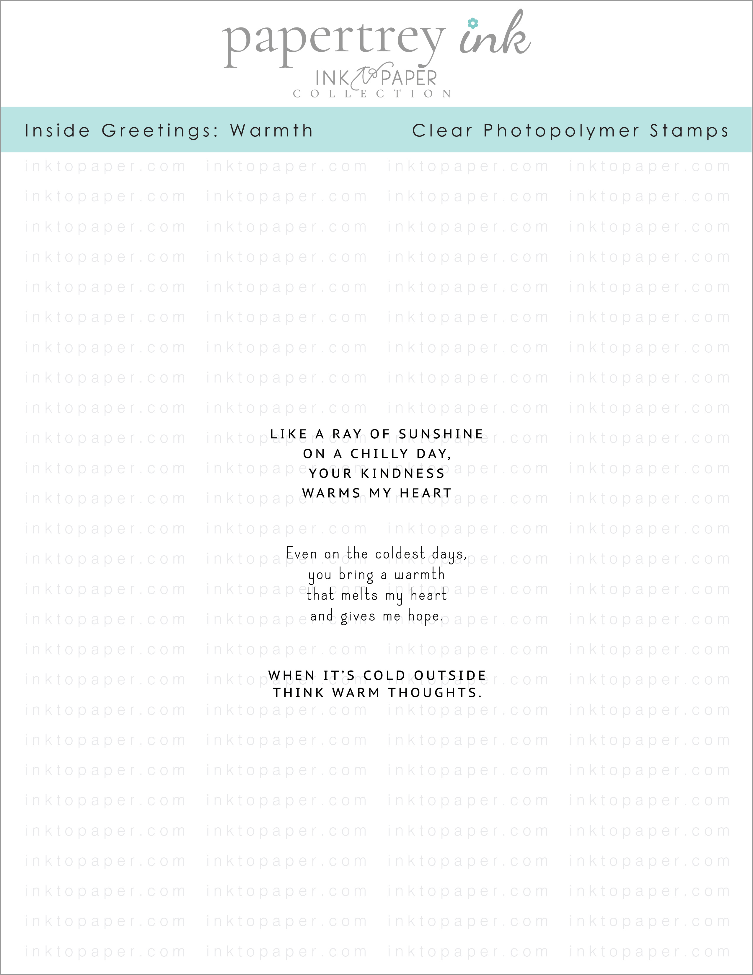 Inside Greetings: Warmth Mini Stamp Set