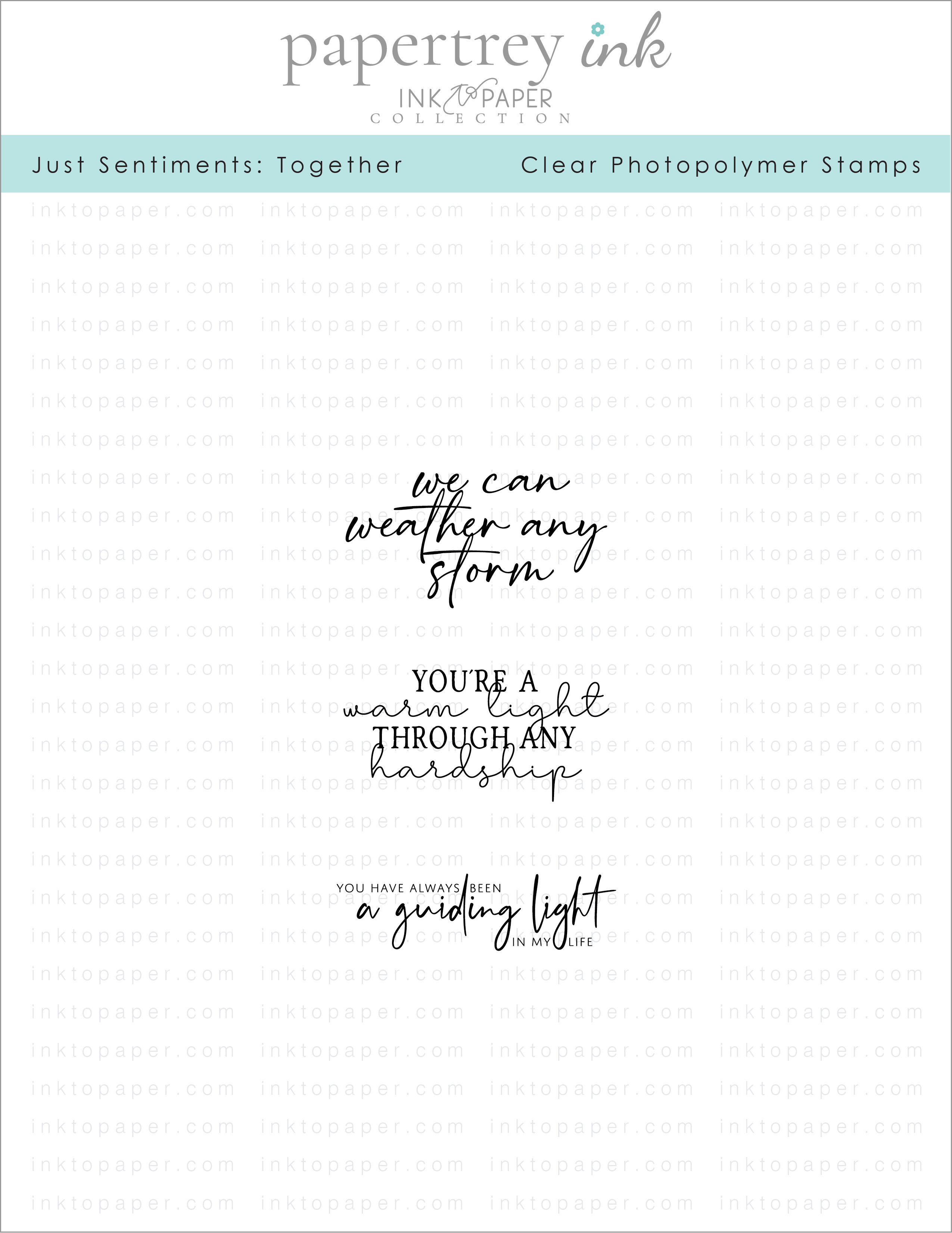 Just Sentiments: Together Mini Stamp Set
