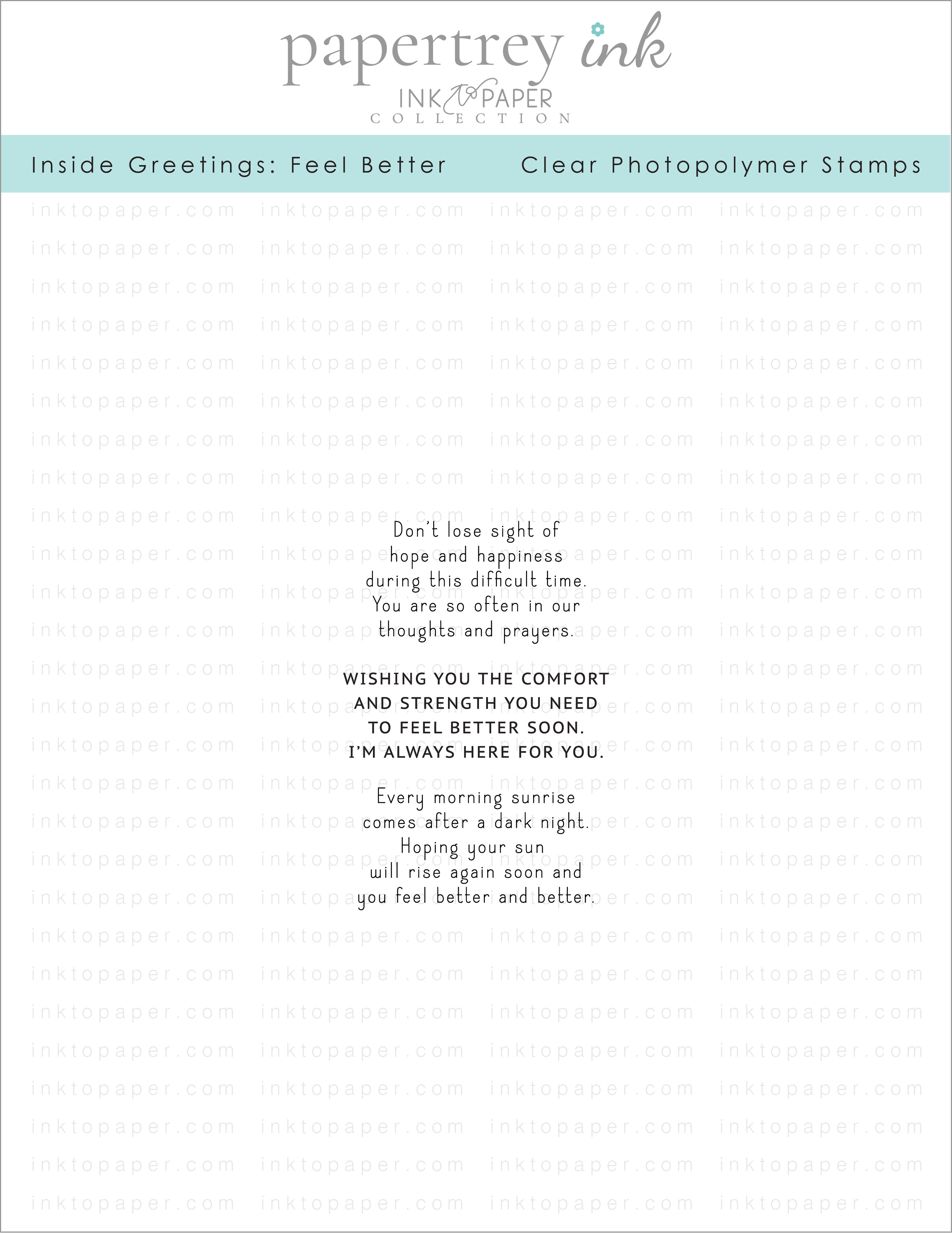 Inside Greetings: Feel Better Mini Stamp Set