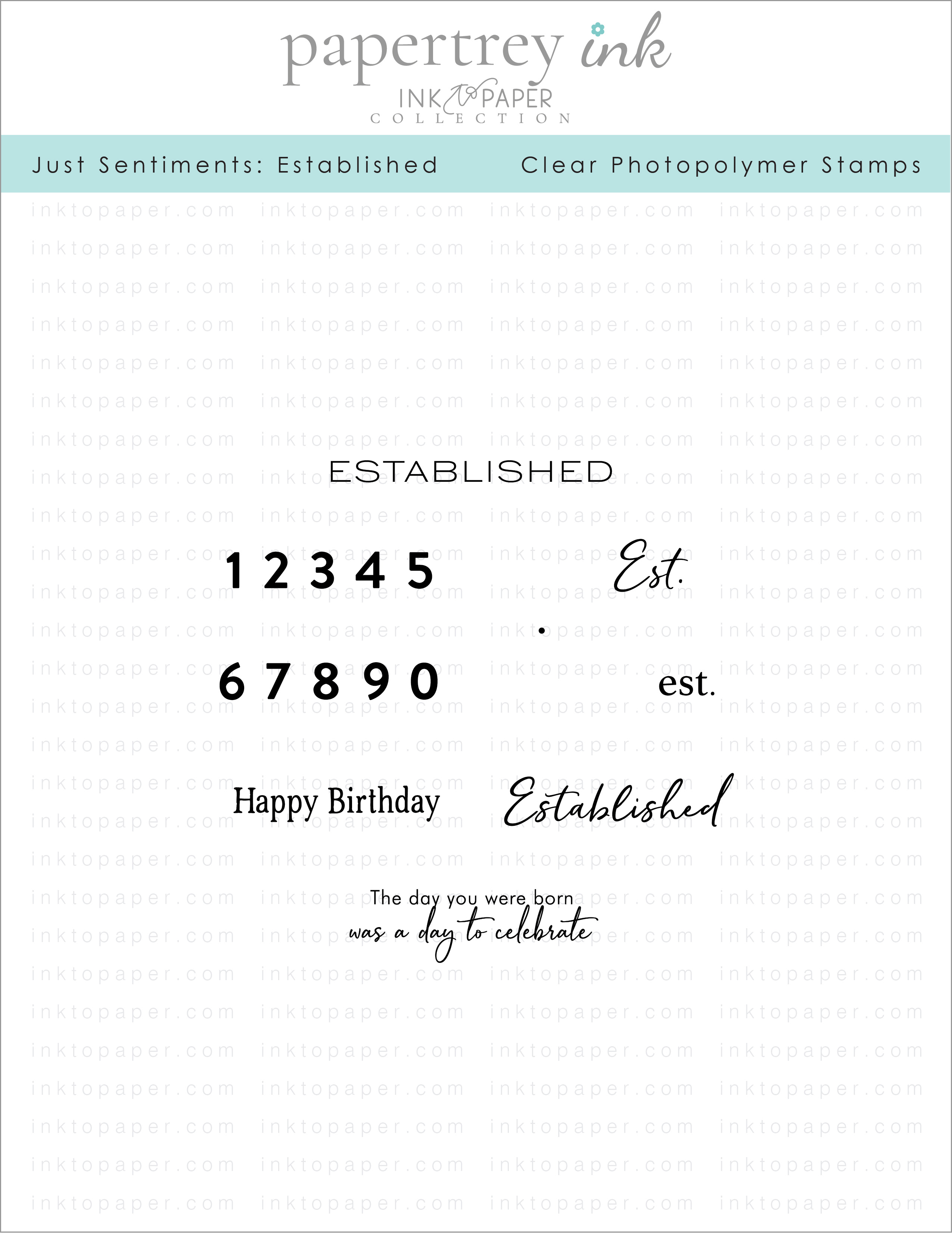 Just Sentiments: Established Mini Stamp Set