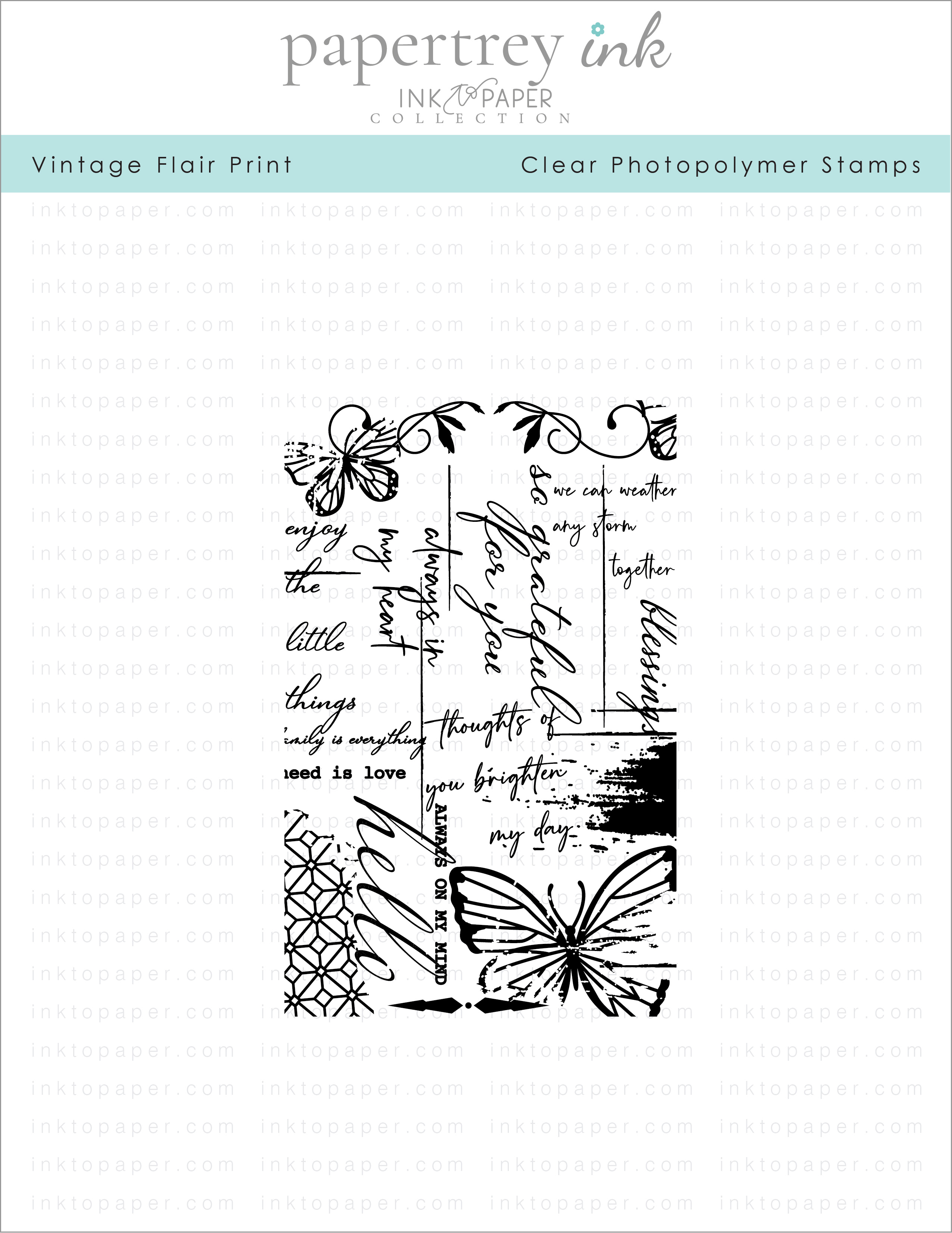 Vintage Flair Print Stamp Set