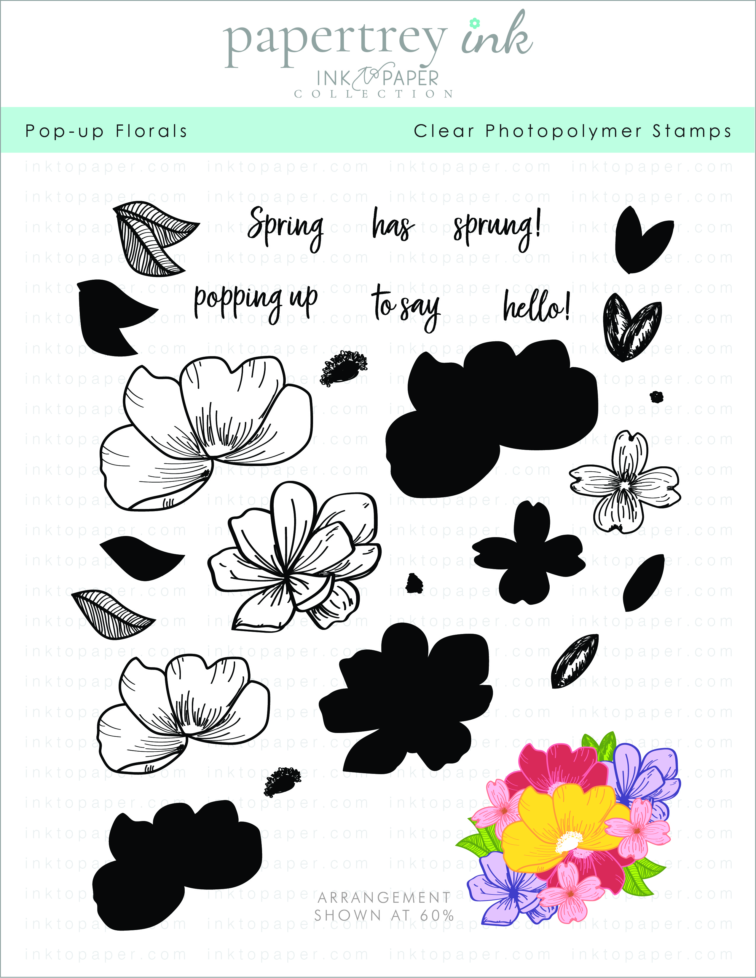 Pop-Up Florals Stamp Set