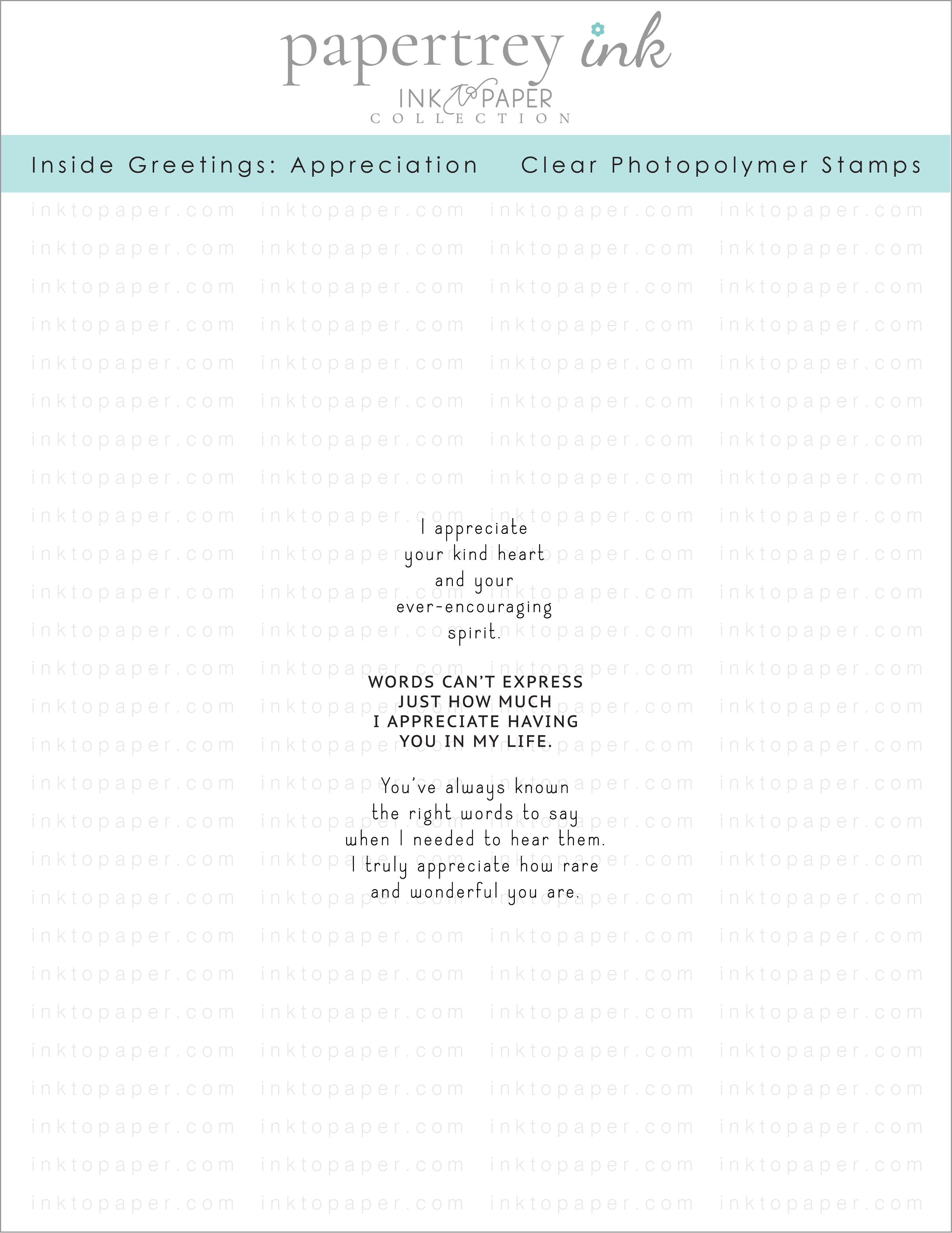 Inside Greetings: Appreciation Mini Stamp Set