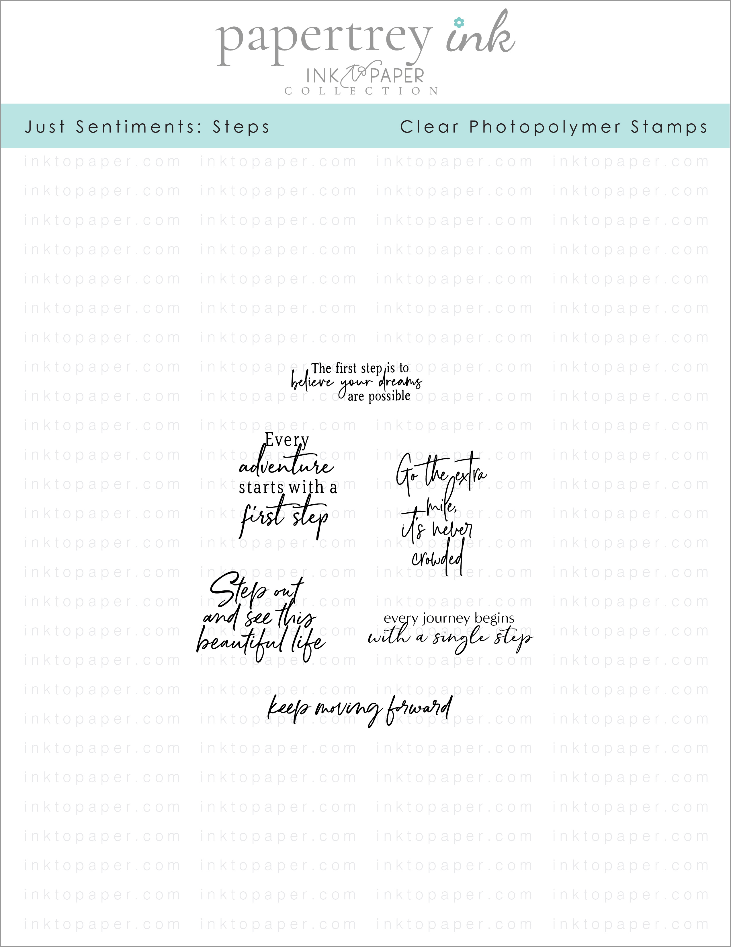 Just Sentiments: Steps Mini Stamp Set