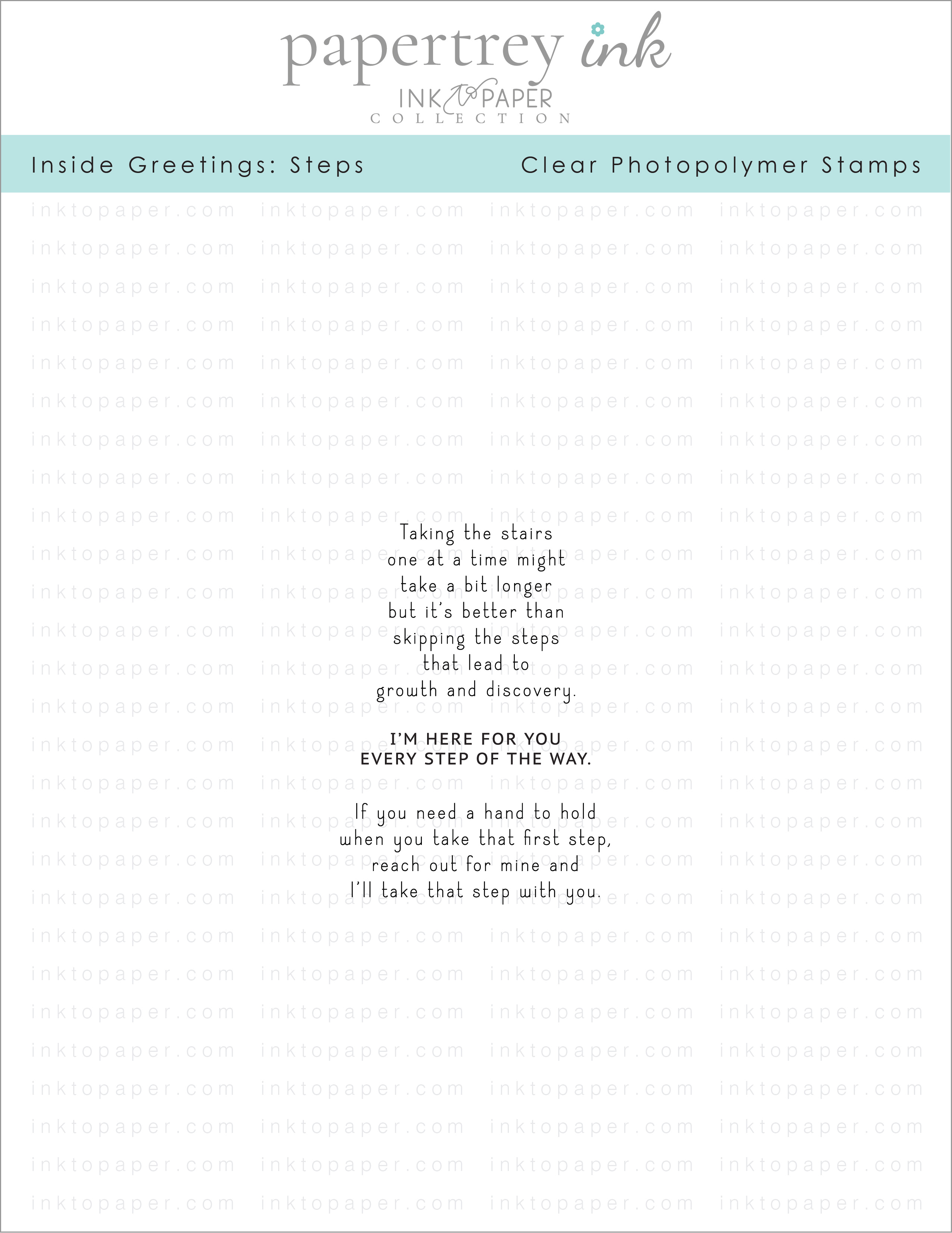 Inside Greetings: Steps Mini Stamp Set