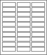 White Mailing Labels - 600 Labels (20 Sheets)