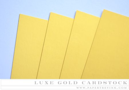 Paper Basics - Luxe Gold Cardstock (5 sheets)