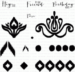 Irresistibly Ikat Stamp Set