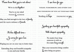 Words of Comfort Stamp Set