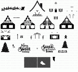 Petite Places: Holiday Lane Stamp Set