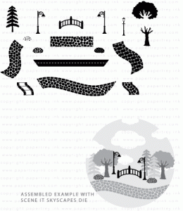 Petite Places: Walk in the Park Mini Stamp Set