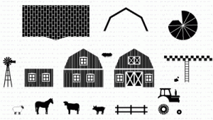 Petite Places: Barnyard Mini Stamp Set