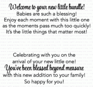 Tucked In: Baby Mini Stamp Set