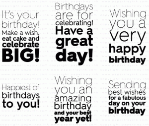 Ombre Sentiments: Birthday Stamp Set