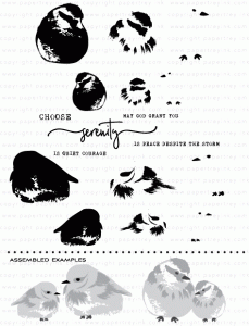 Brushed Birds Stamp Set