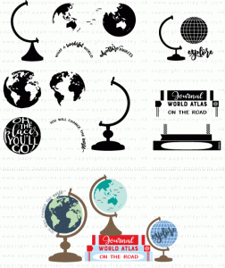 Glorious Globes: Basics Stamp Set
