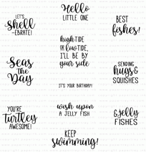 Salt Air Sentiments Mini Stamp Set