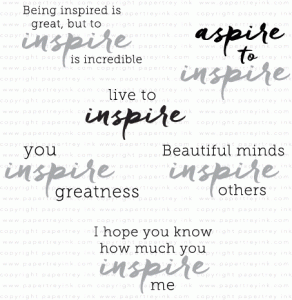 Words to Live By: Inspire Mini Stamp Set