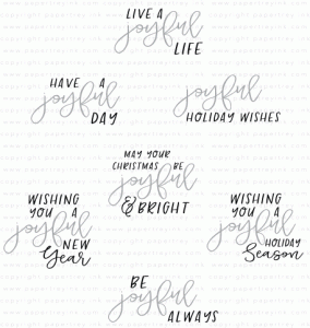 Words to Live By: Joyful Mini Stamp Set