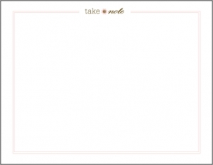 Polka Jotz - Pink "Take Note" Card Set