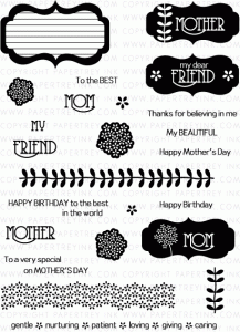 My Mother, My Friend Stamp Set + Die Bundle
