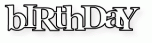 Papertrey Ink - Wonderful Words: Birthday Die