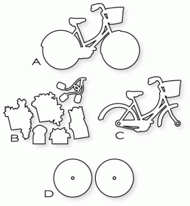 Papertrey Ink - Pedal Pusher Die Collection (set of 4)