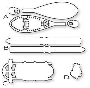 Papertrey Ink - Two Feet Deep Die Collection (set of 4)