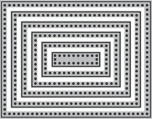 Papertrey Ink - Stitched Rectangles Die