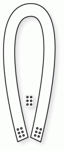 Papertrey Ink - Stitched Ornament Hanger Die