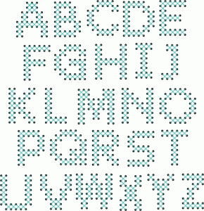 Papertrey Ink - Cross Stitch Alphabet Die