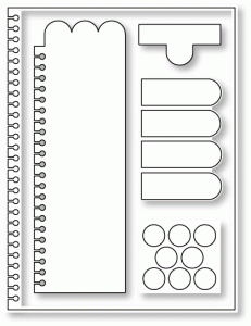 Papertrey Ink - Moments Inked: Divided Die