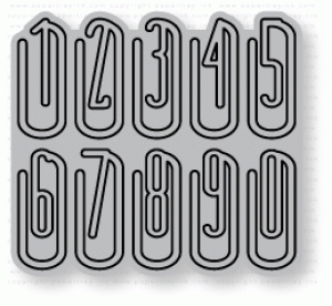 Papertrey Ink - Number Clips Die