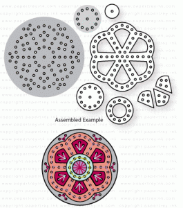 Papertrey Ink - Stitched Medallion 1 Die