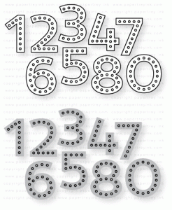 Papertrey Ink - Sew Stylish Number Die Collection (set of 2)